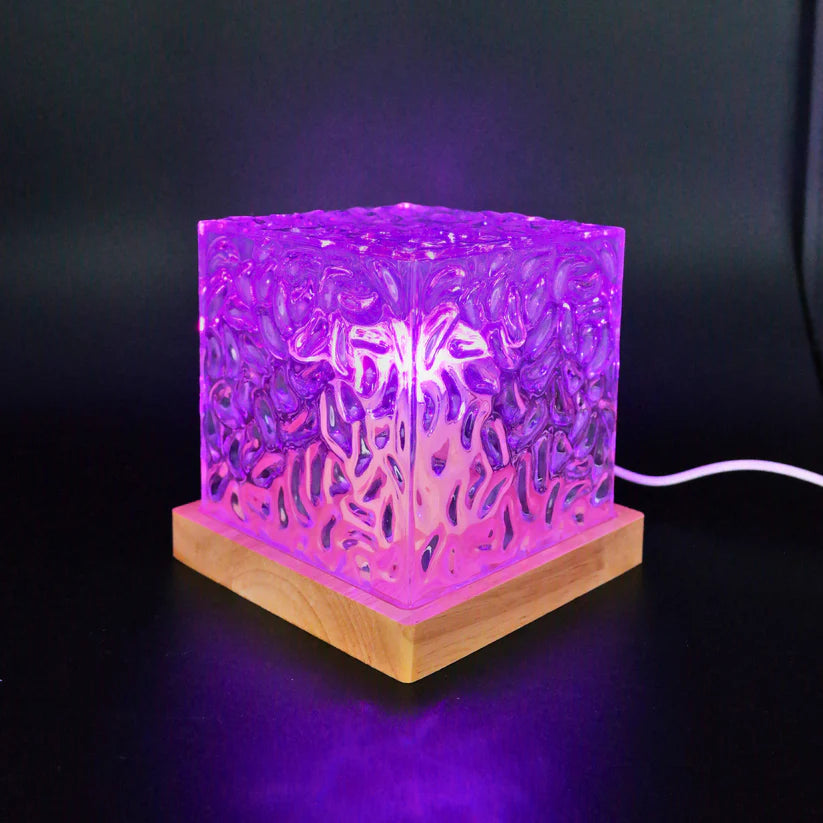 Lámpara Luz Led RGB Cubo Aurora Boreal Dinámica Usb