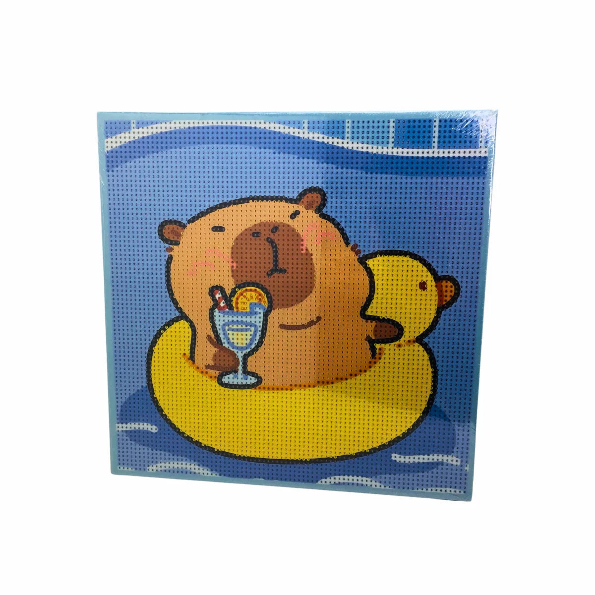 Pintura Arte Diamante Capibara Cuadro 30x30 Kit Completo