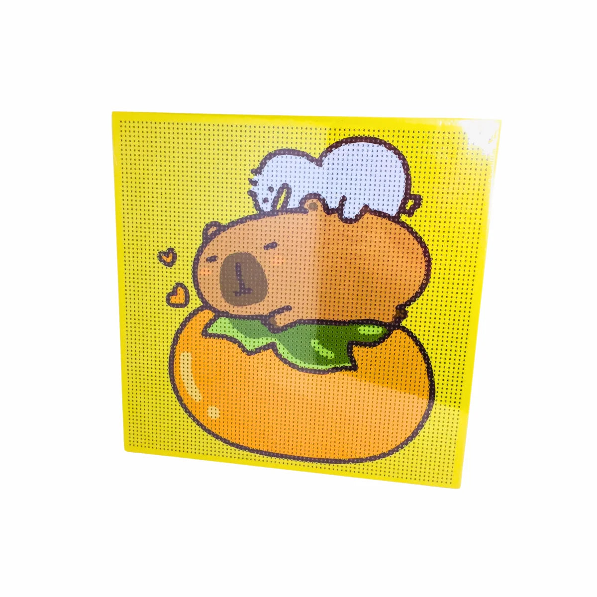 Pintura Arte Diamante Capibara Cuadro 30x30 Kit Completo