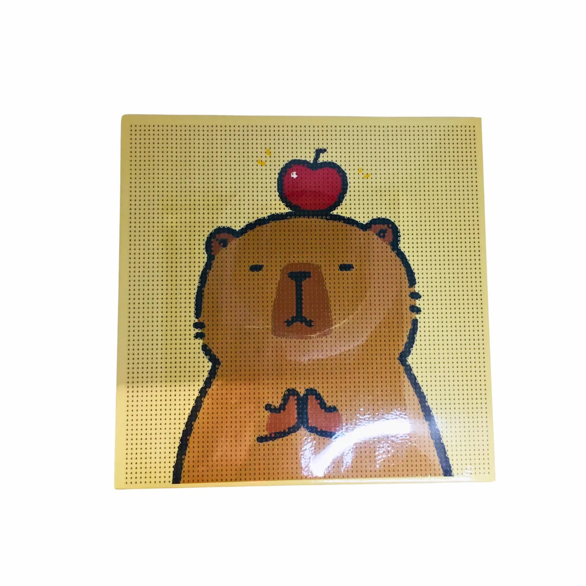 Pintura Arte Diamante Capibara Cuadro 30x30 Kit Completo