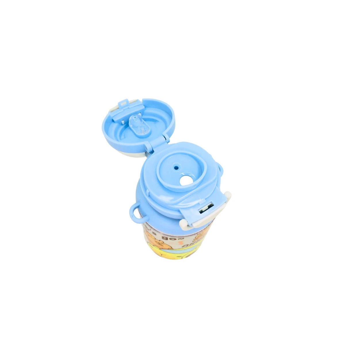 Botella Portatil De Agua Capibara Doble Boquilla Kawaii Con Colgante Cute
