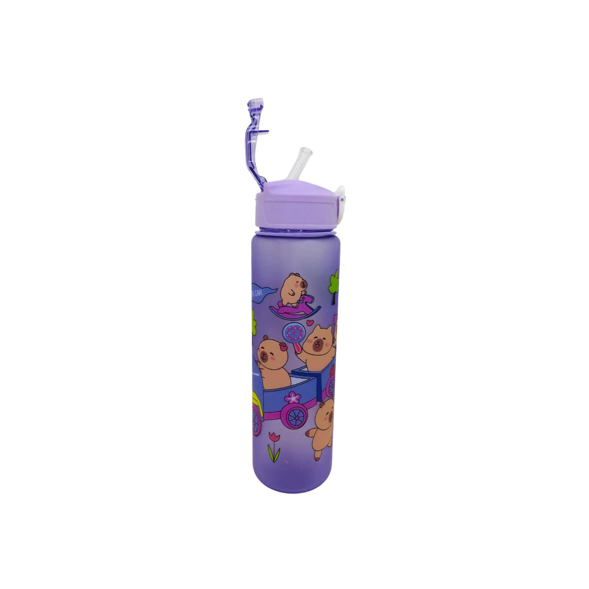 Botella Portatil De Agua Capybara Kawaii 800ml Cute Capibara