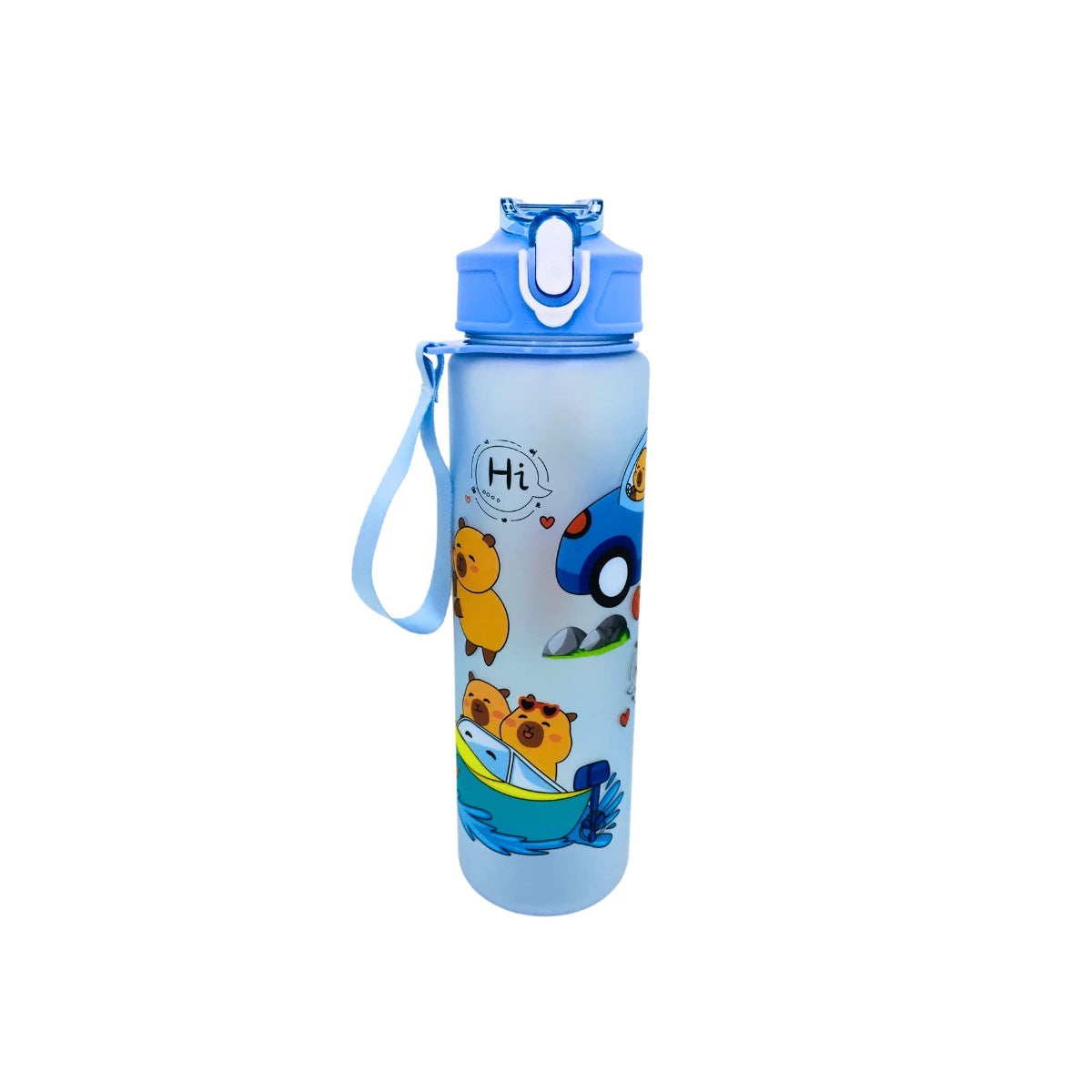 Botella Portatil De Agua Capybara Kawaii 800ml Cute Capibara