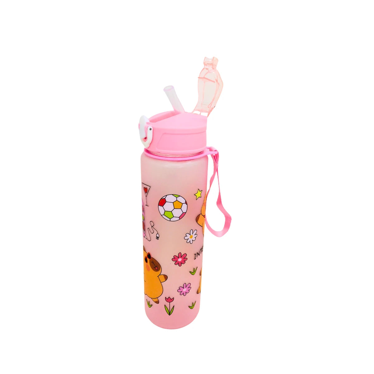 Botella Portatil De Agua Capybara Kawaii 800ml Cute Capibara