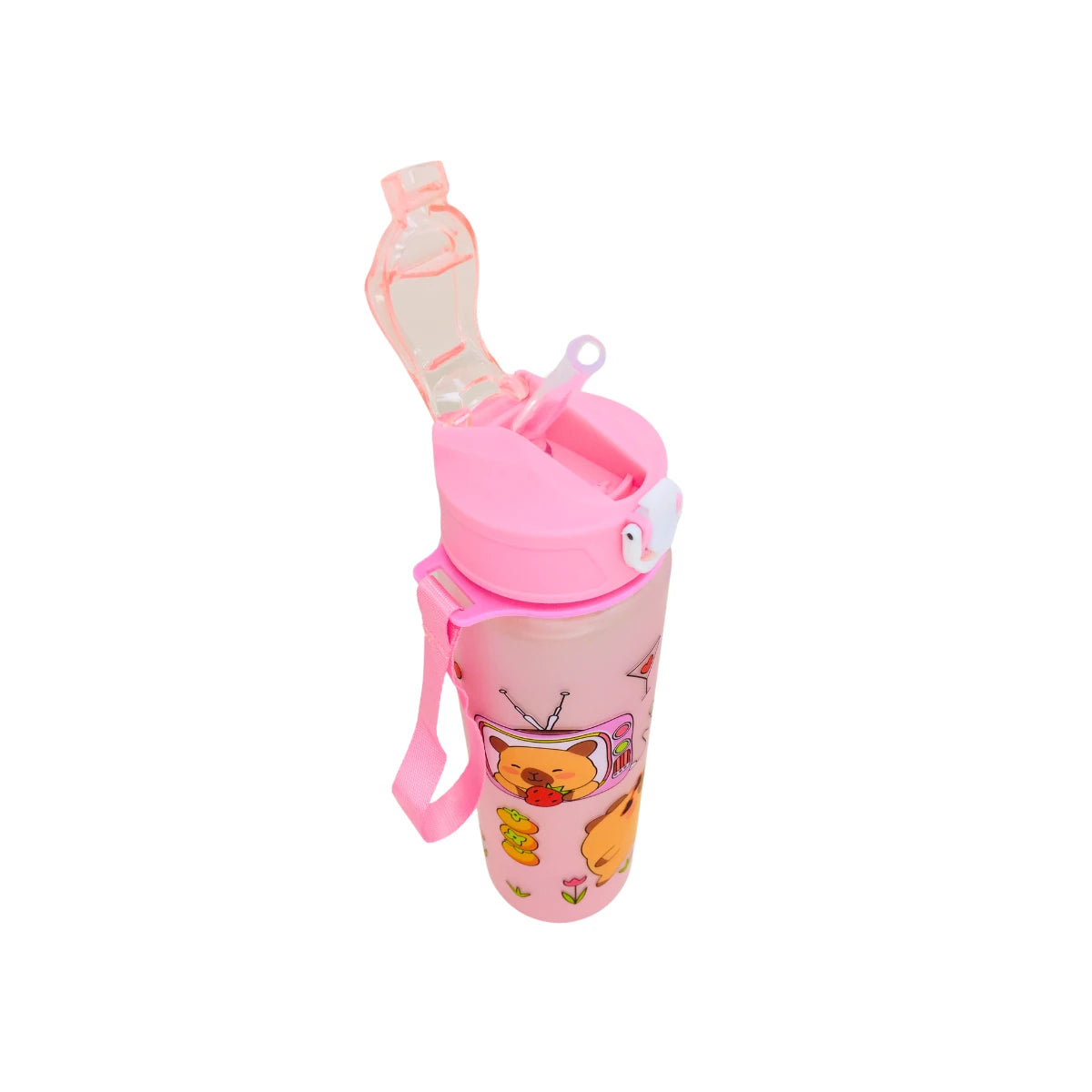 Botella Portatil De Agua Capybara Kawaii 800ml Cute Capibara