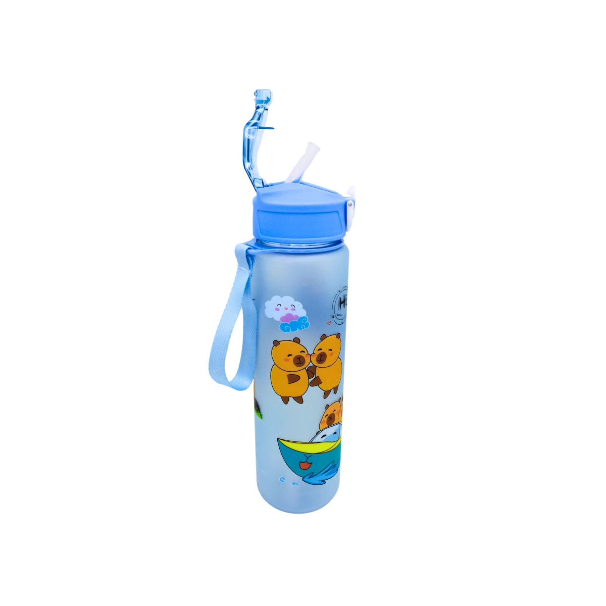 Botella Portatil De Agua Capybara Kawaii 800ml Cute Capibara