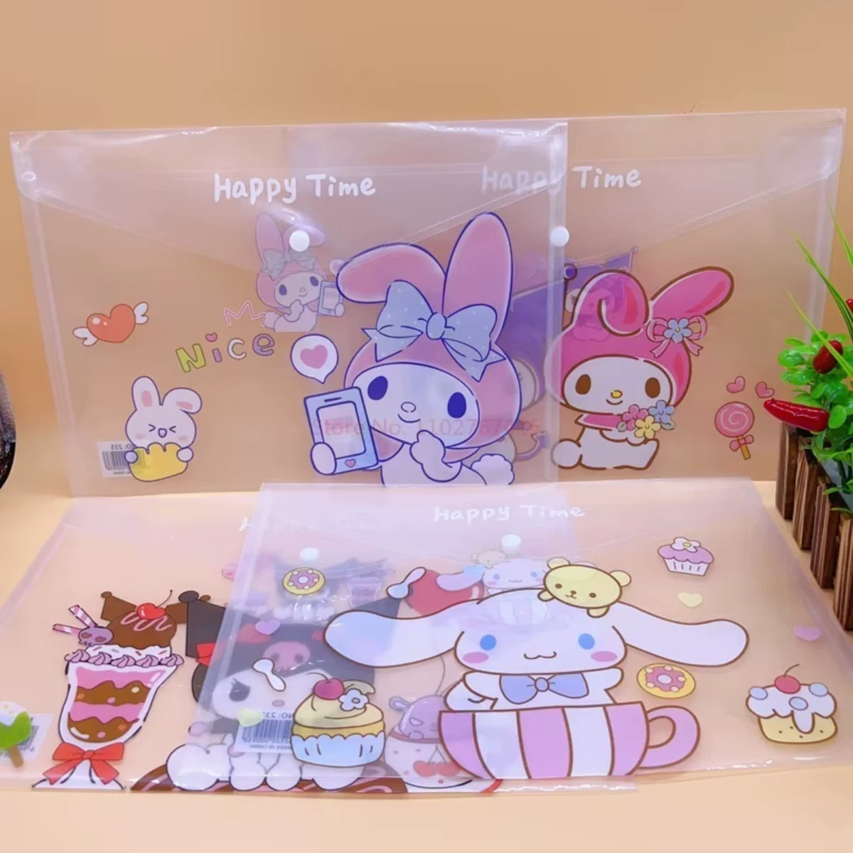 Carpeta Organizador Sanrio Kawaii Kuromi My Melody Cinnamoroll