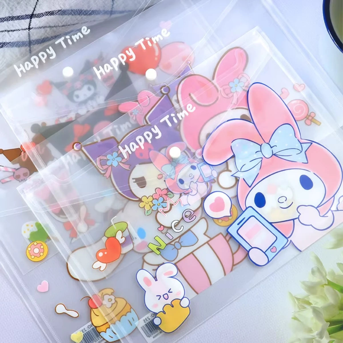 Carpeta Organizador Sanrio Kawaii Kuromi My Melody Cinnamoroll