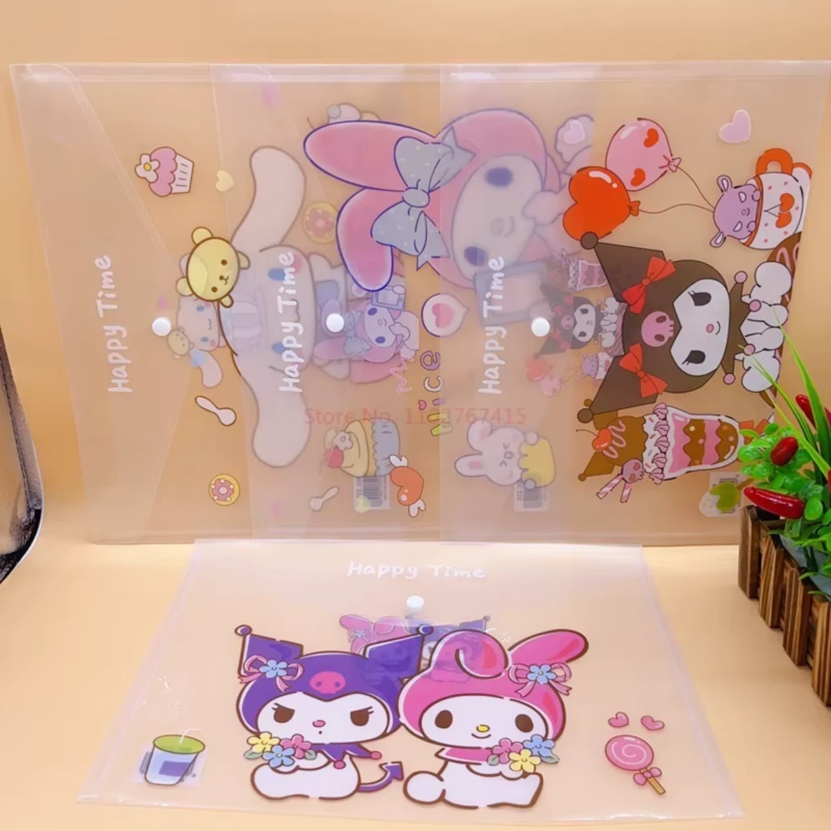 Carpeta Organizador Sanrio Kawaii Kuromi My Melody Cinnamoroll