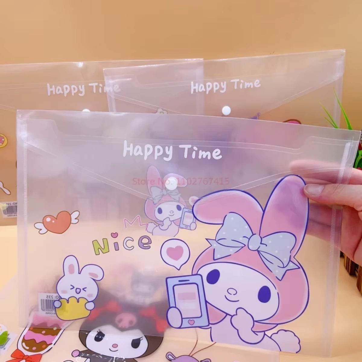 Carpeta Organizador Sanrio Kawaii Kuromi My Melody Cinnamoroll