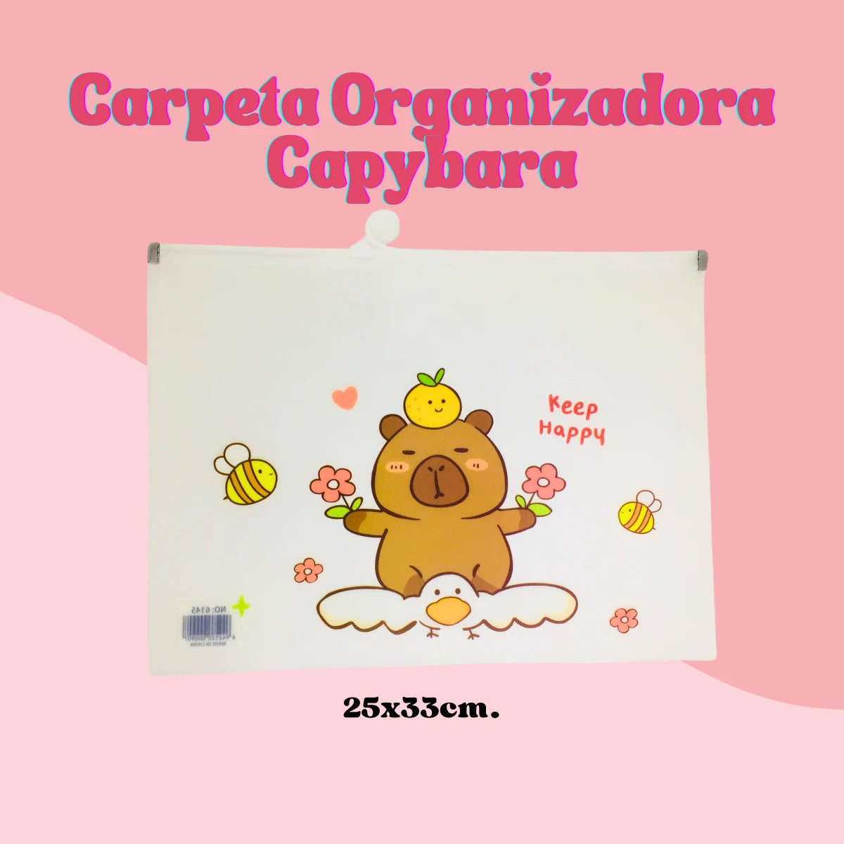 Carpeta Capibara Organizador Diseño Capibara Kawaii