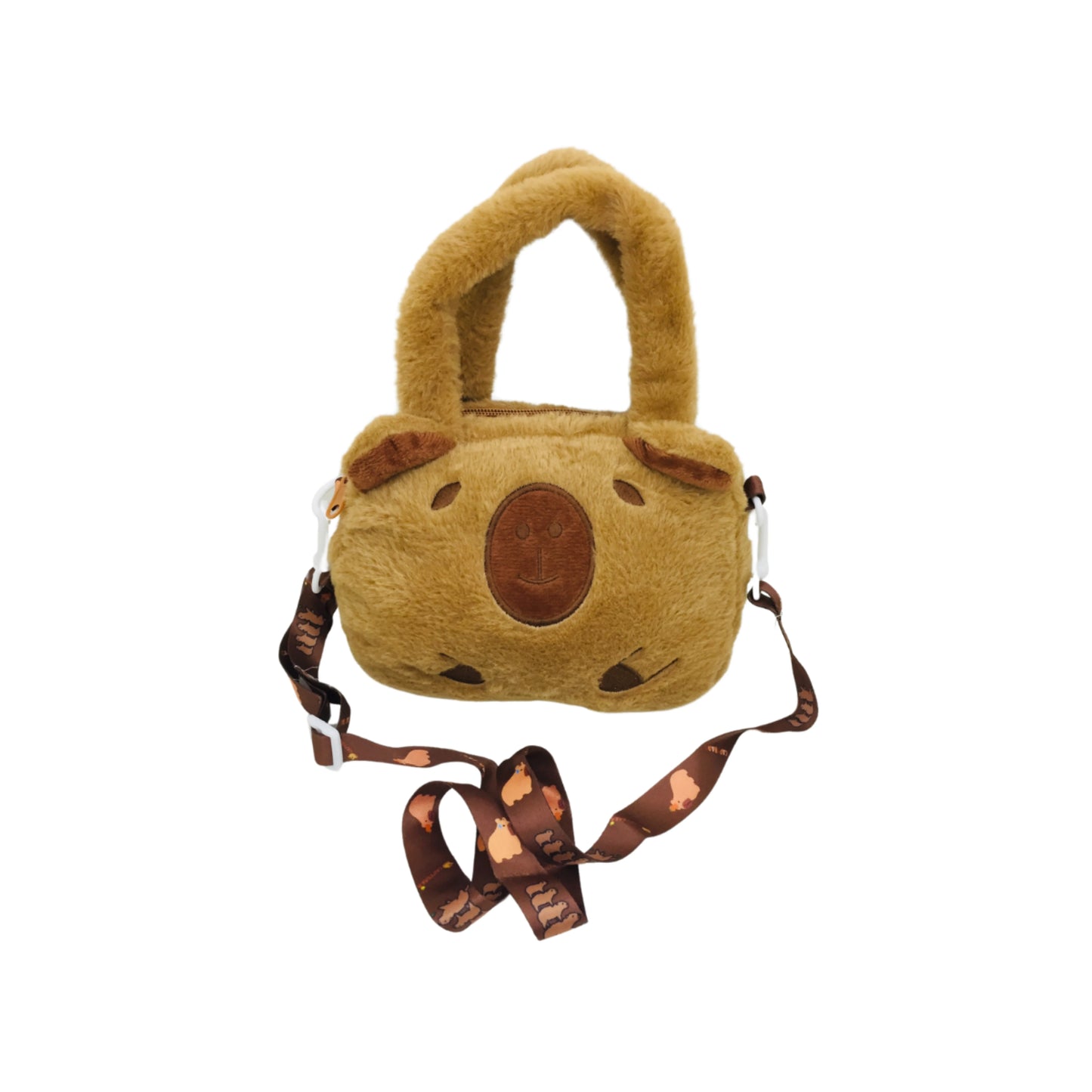 Cartera Peluche Capibara Bolso Para Niñas Felpa Kawaii