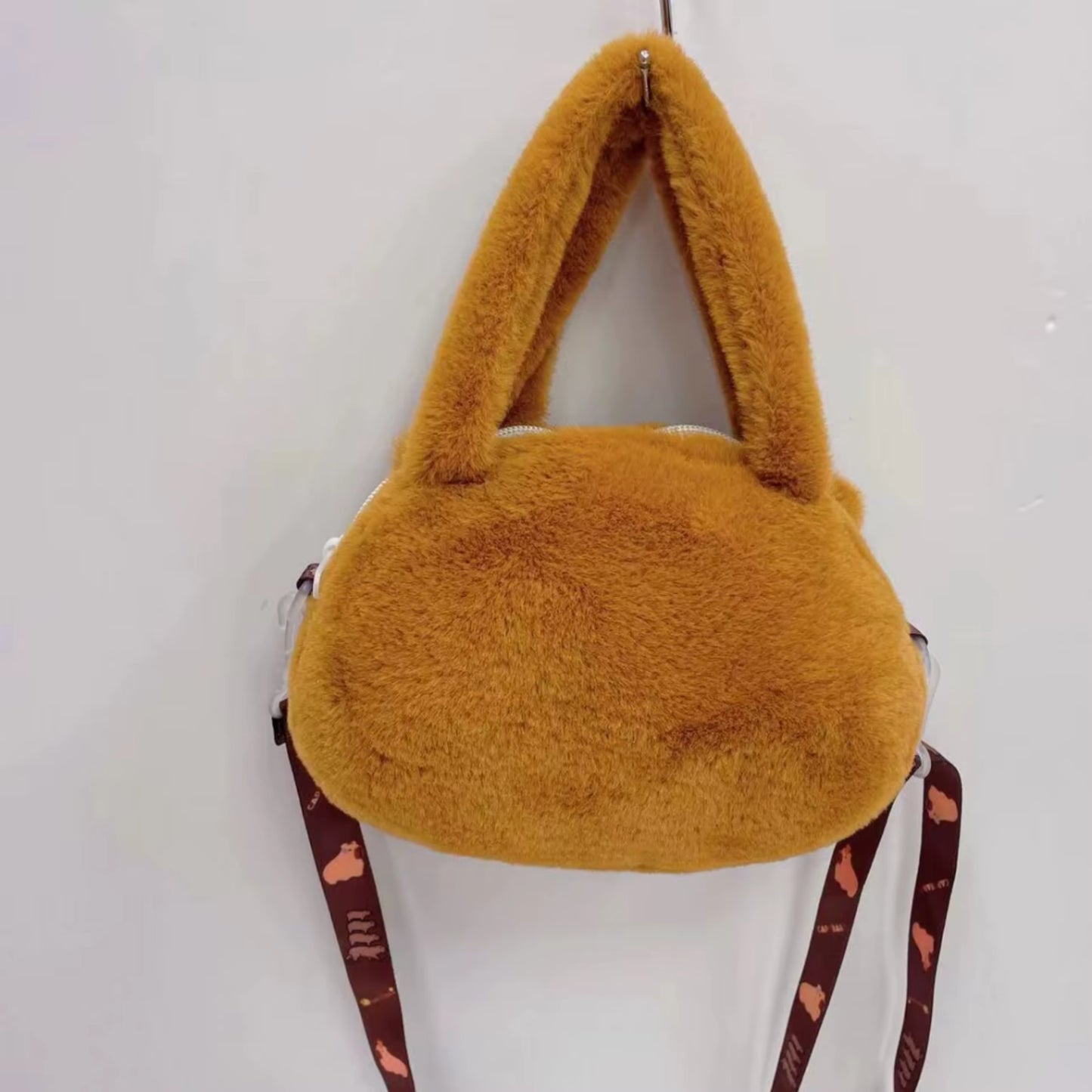 Cartera Peluche Capibara Bolso Para Niñas Felpa Kawaii