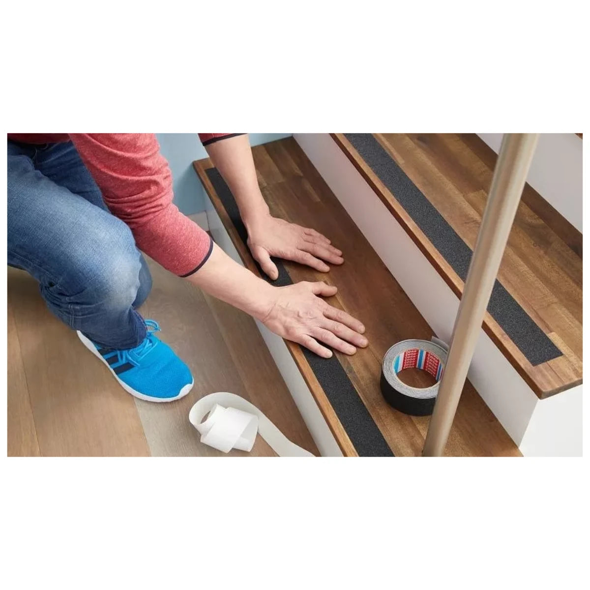 Cinta Antideslizante 5m X 50 Mm Pisos Escaleras Negra