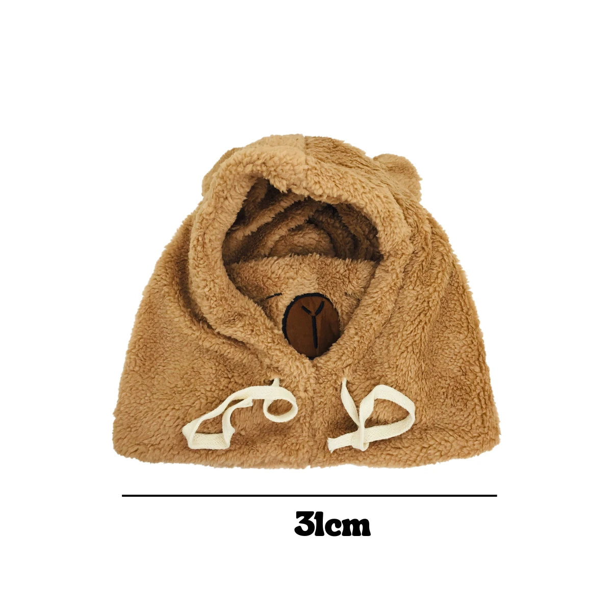 Gorro Con Cuello Tapabocas Pasamontaña Capibara Frío Niños