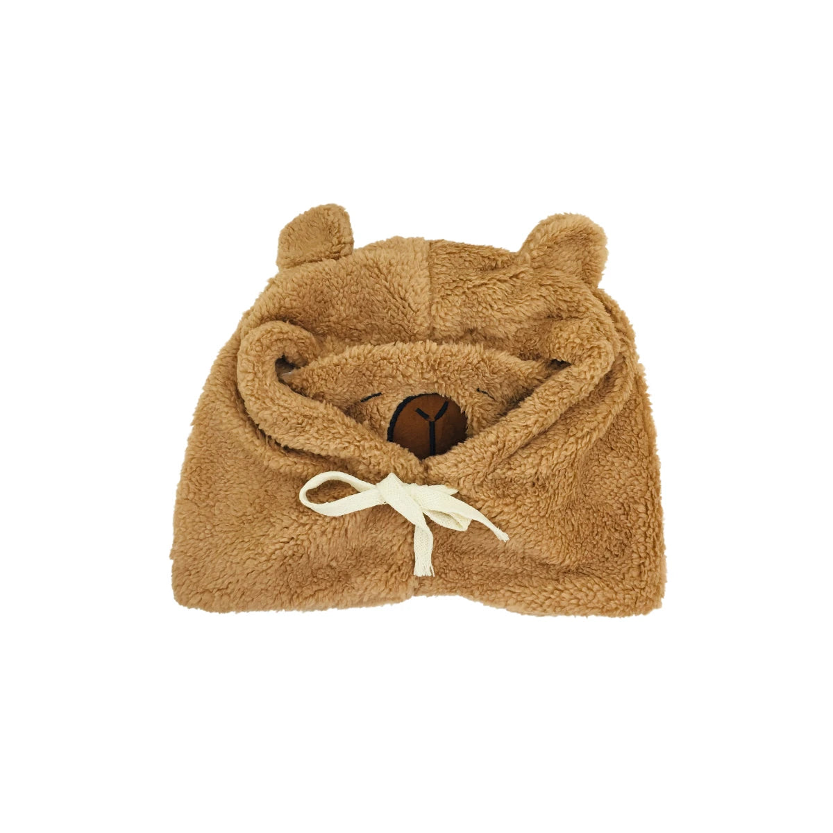 Gorro Con Cuello Tapabocas Pasamontaña Capibara Frío Niños