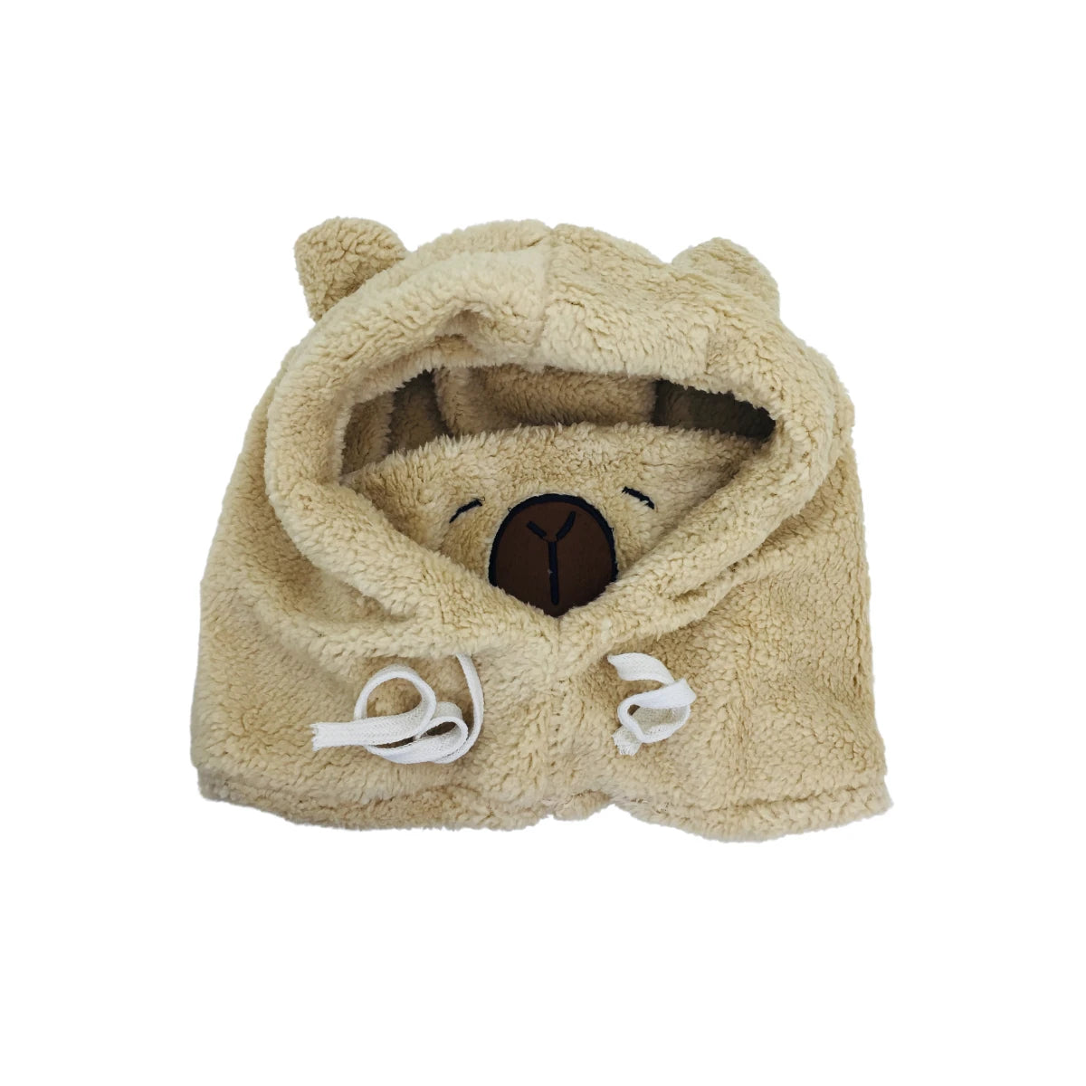 Gorro Con Cuello Tapabocas Pasamontaña Capibara Frío Niños
