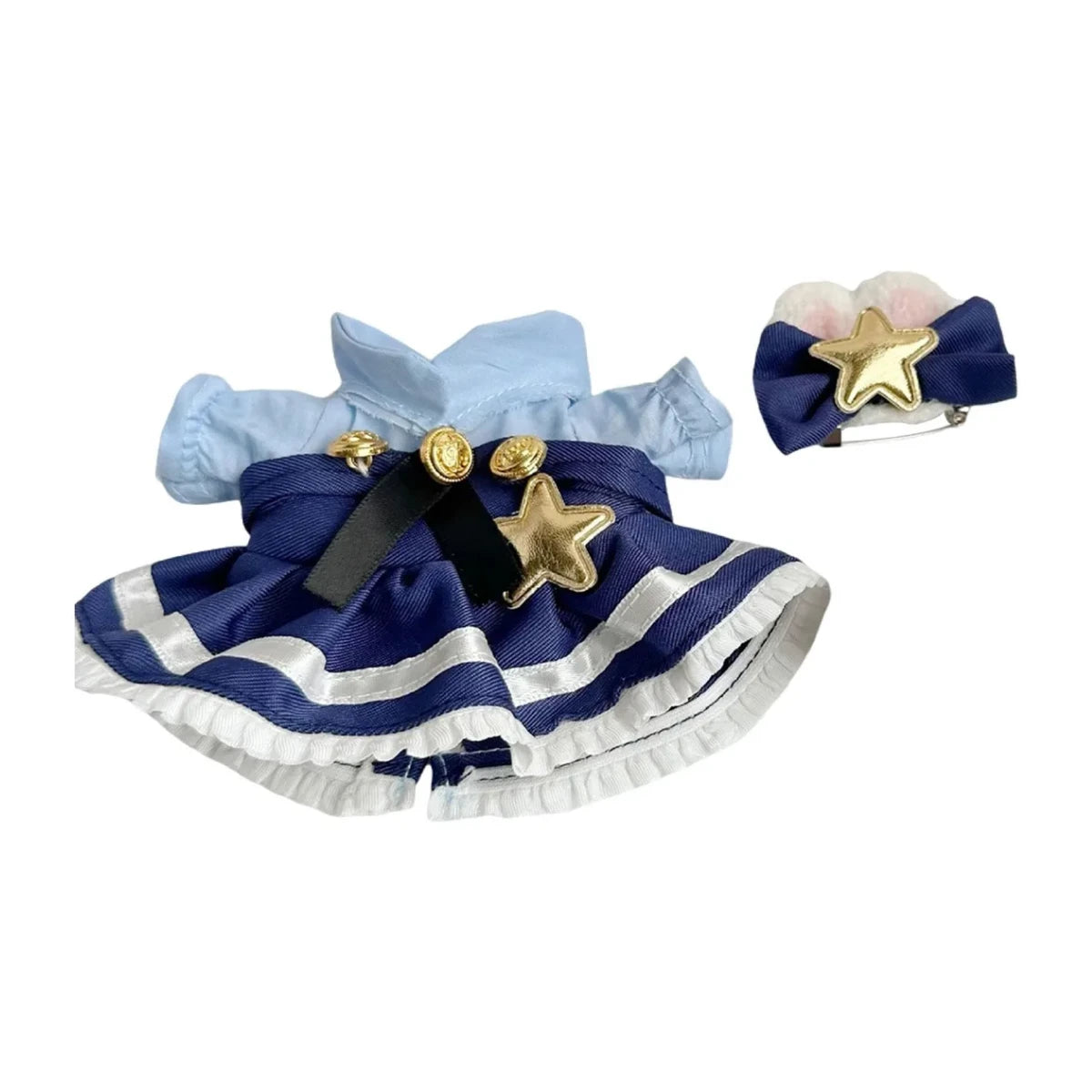 Labubu Ropa Accesorios Cambia Ropita Conjunto Vestido Azul