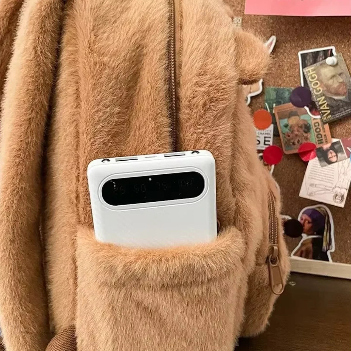 Mochila Escolar Felpa Capibara Kawaii Cute Tamaño Niños