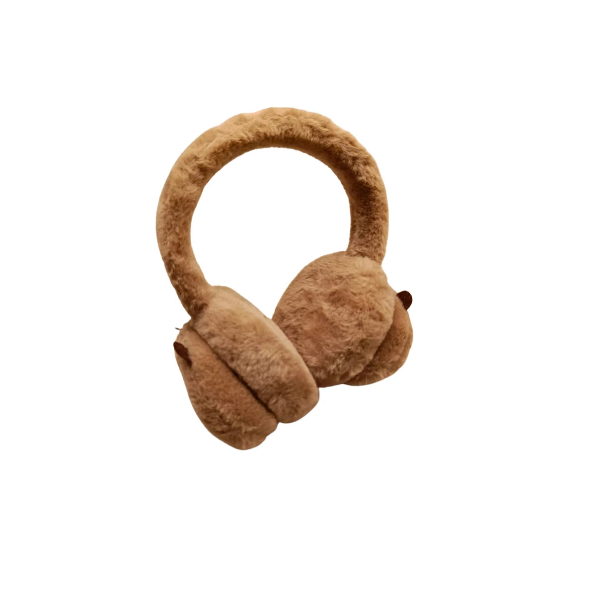 Orejera Capibara Para Invierno Orejeras En Tendencia Plush Marrón Liso