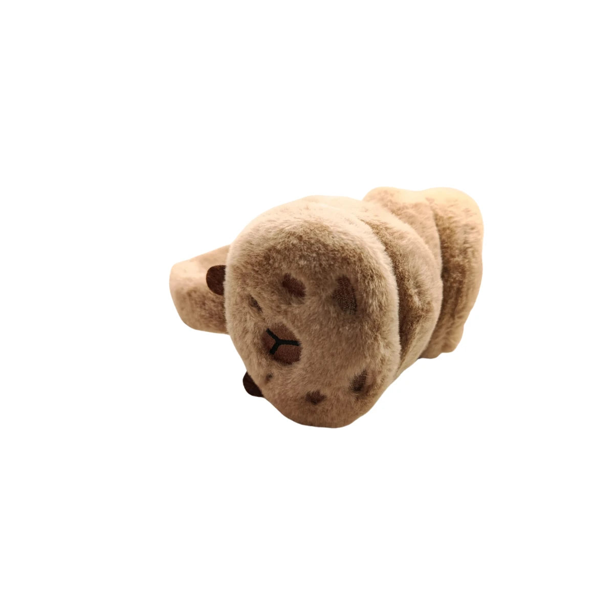 Orejera Capibara Para Invierno Orejeras En Tendencia Plush Marrón Liso