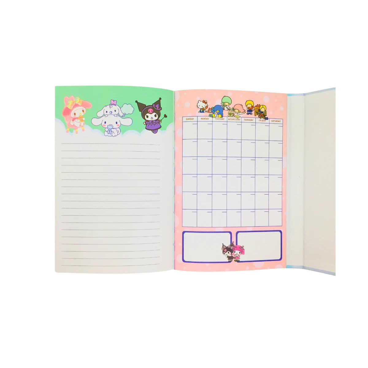 Agenda Libreta Apuntes Cinnamoroll My Melody Sanrio