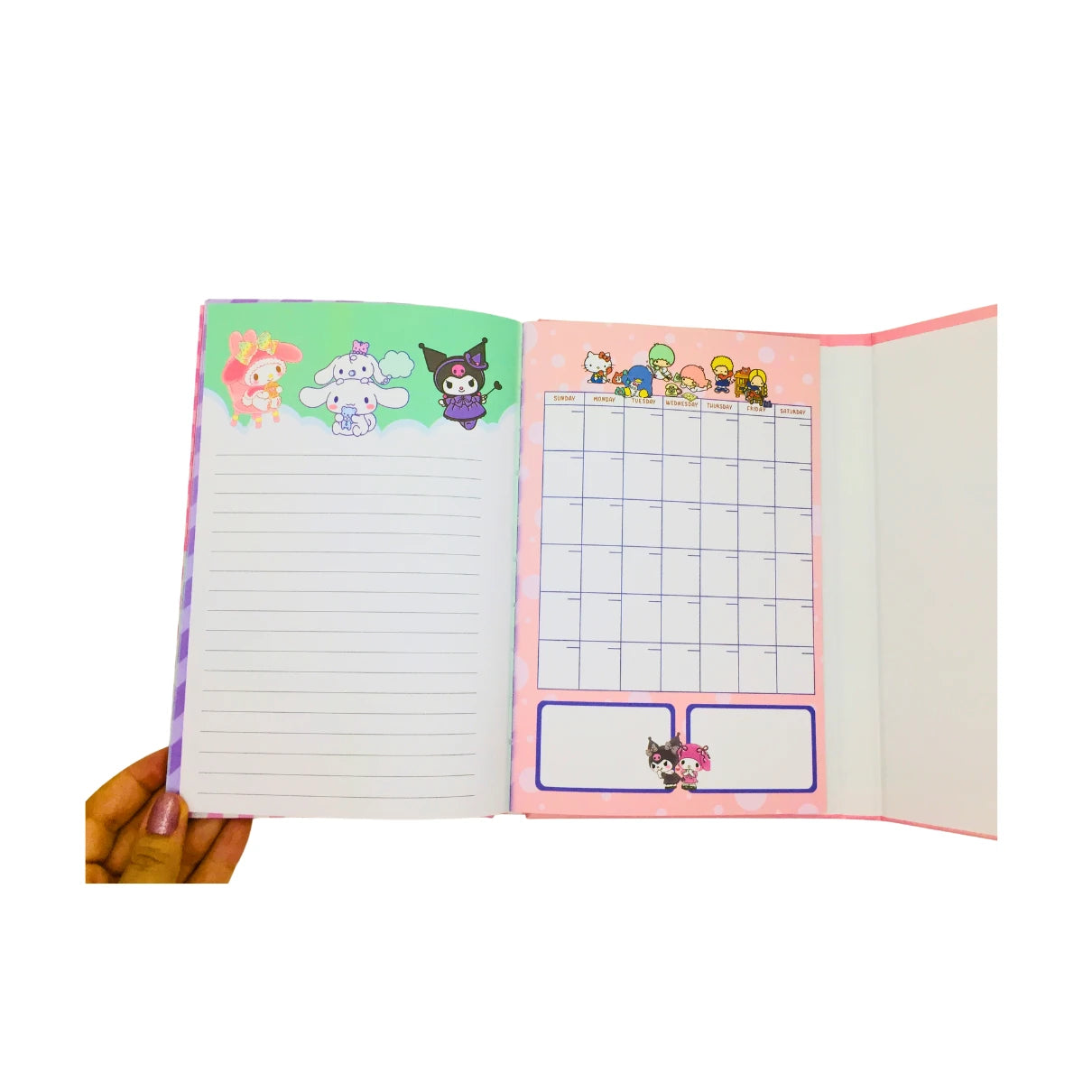 Agenda Libreta Apuntes Cinnamoroll My Melody Sanrio