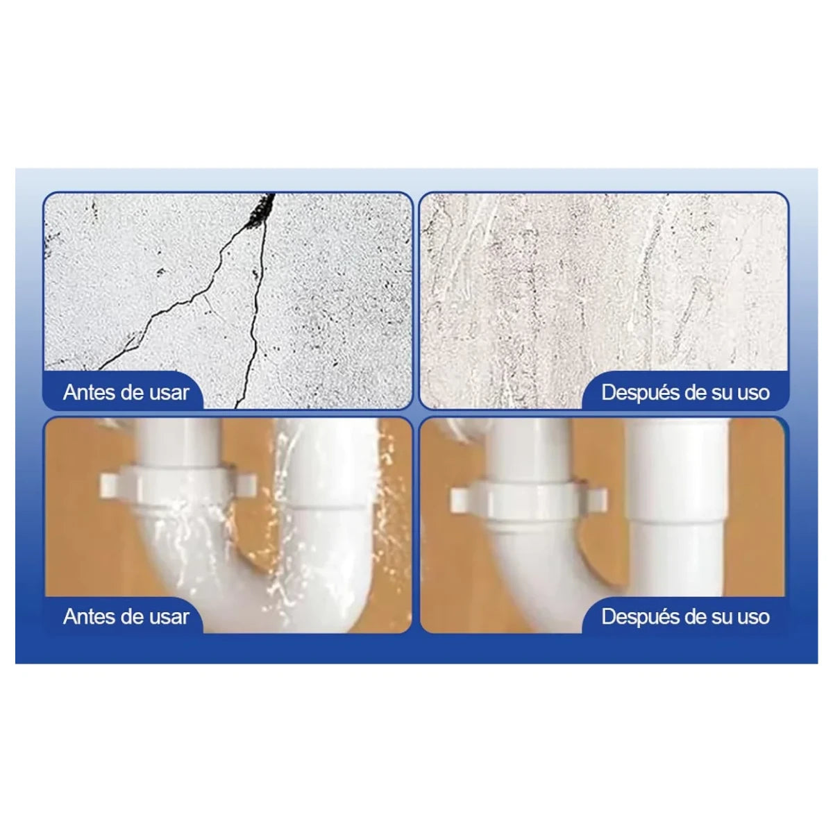 Sellador Adhesivo Transparente Impermeable 1 kg + Brocha Azul