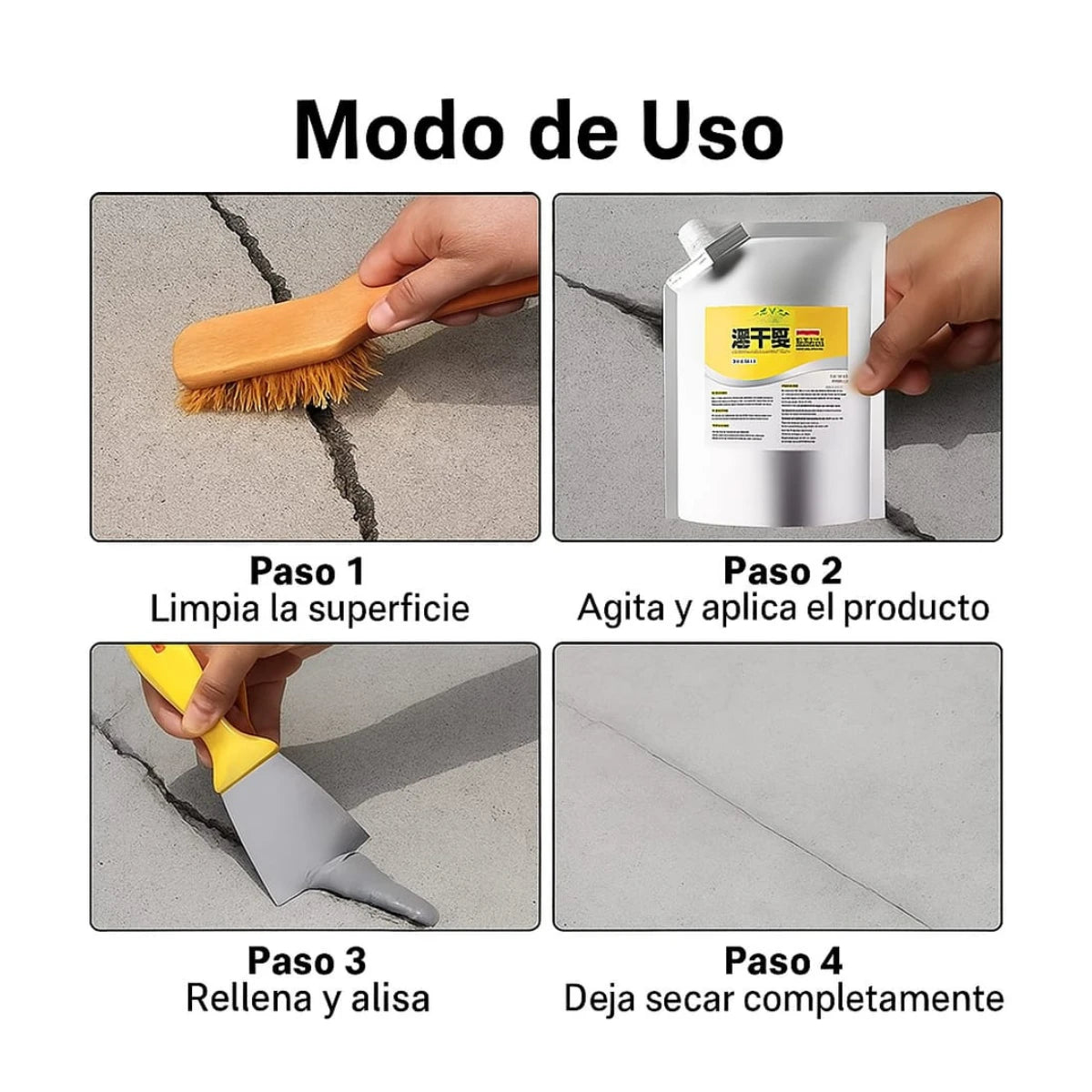 Adhesivo Sellador Para Reparacion De Grietas 500g