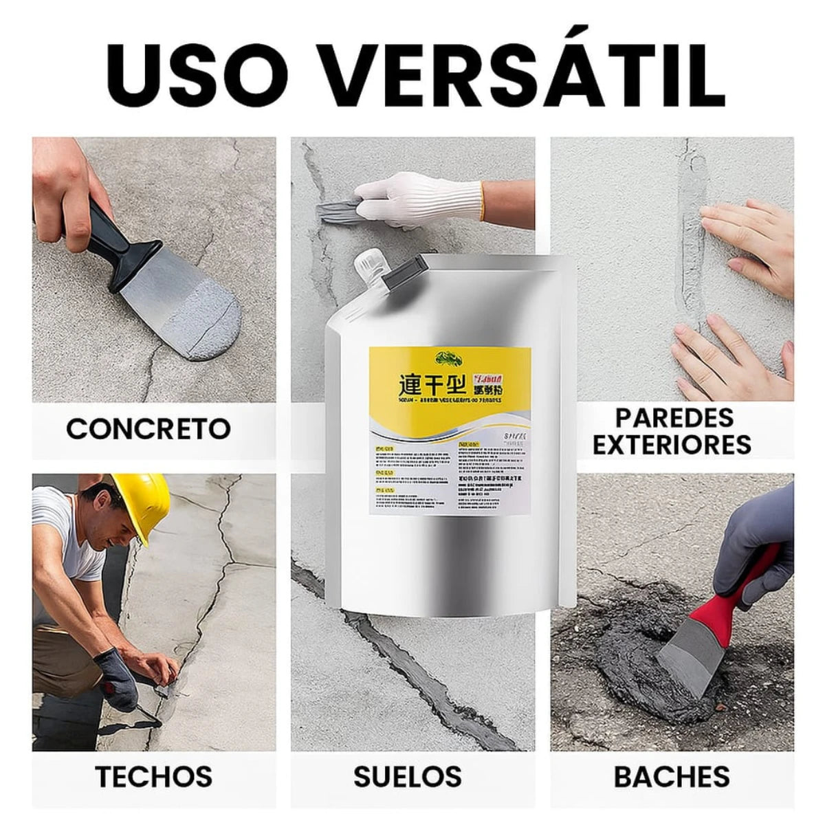 Adhesivo Sellador Para Reparacion De Grietas 500g