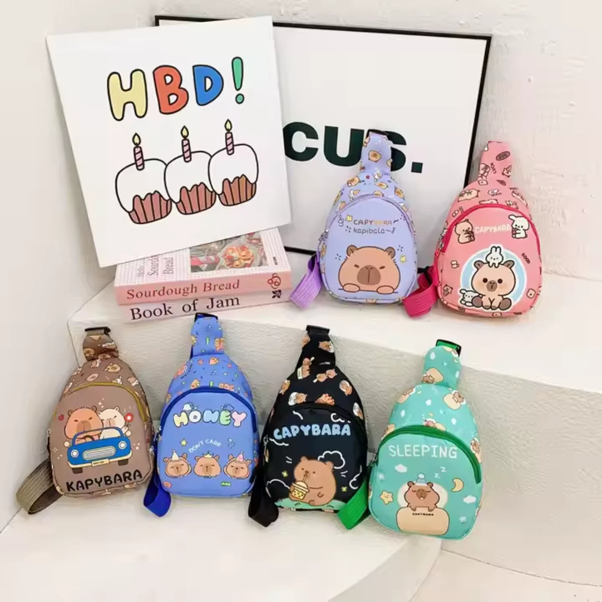 Bolso Kawaii Capibara Banano Viaje Bolsito Cute Capybara
