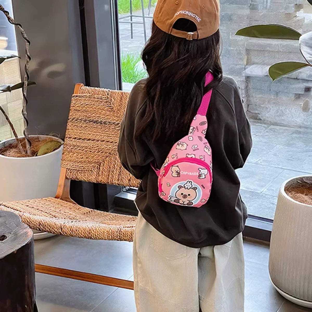 Bolso Kawaii Capibara Banano Viaje Bolsito Cute Capybara