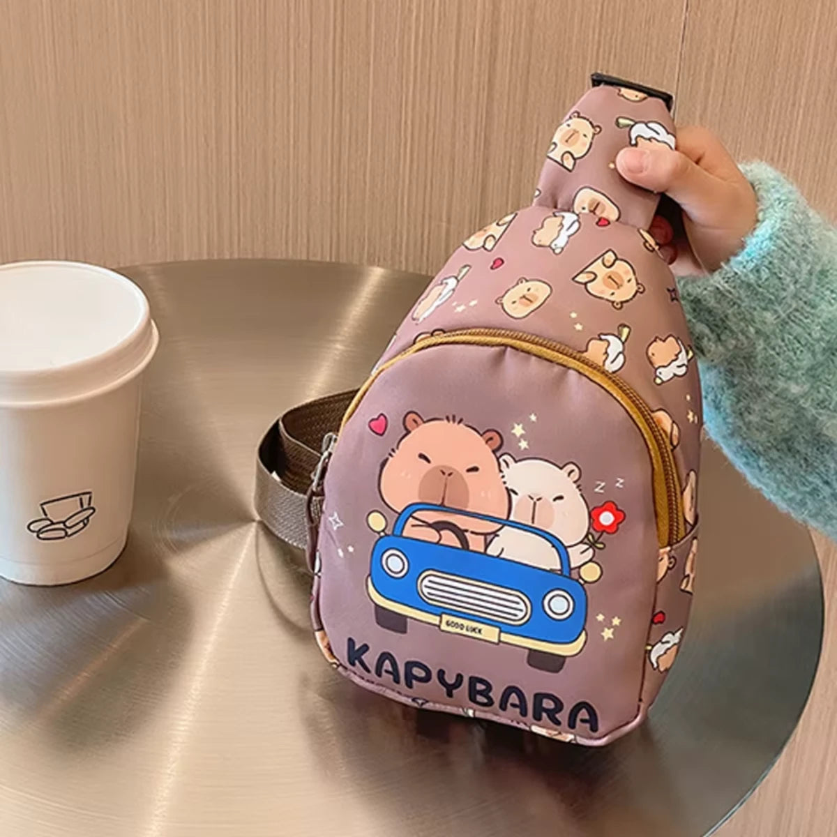 Bolso Kawaii Capibara Banano Viaje Bolsito Cute Capybara