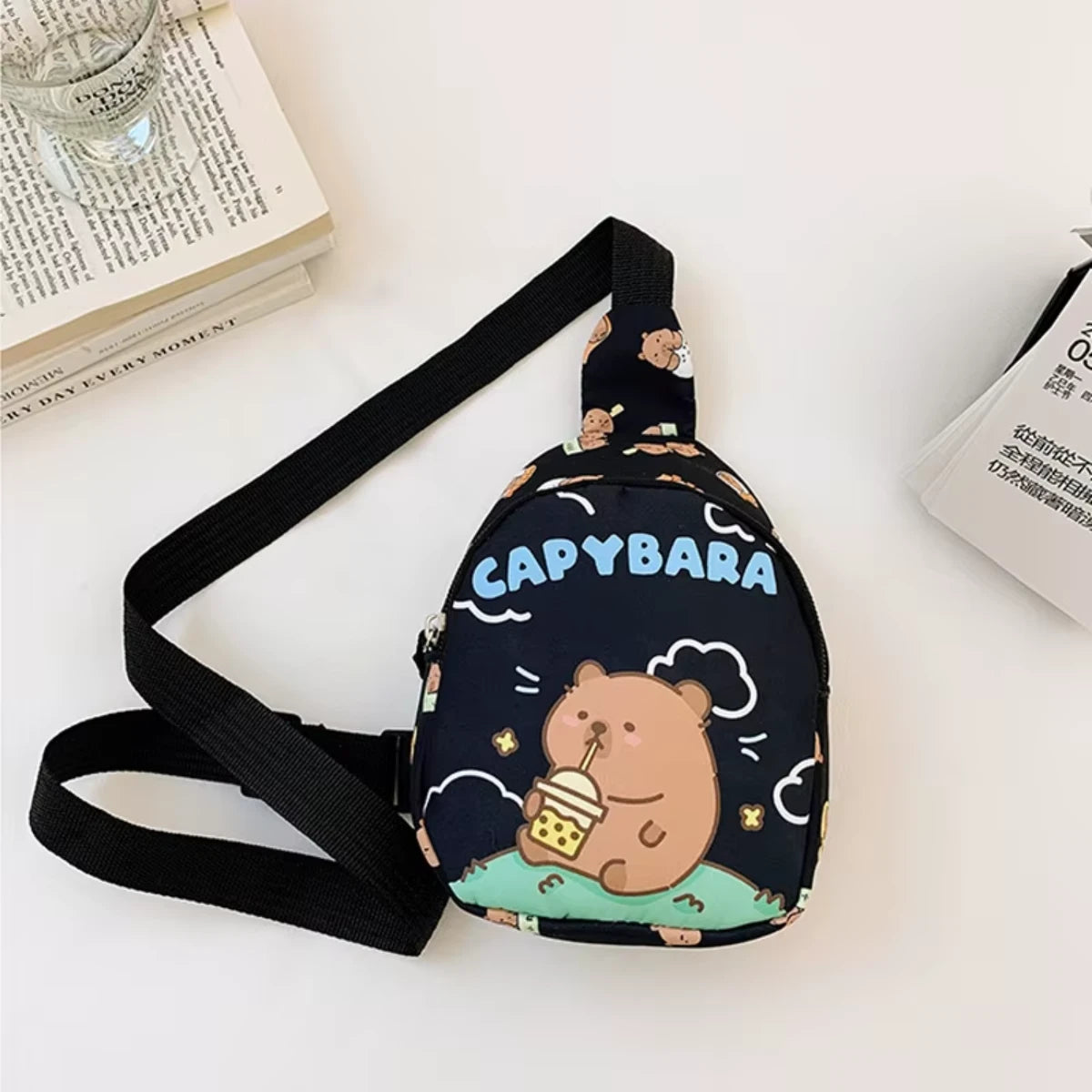 Bolso Kawaii Capibara Banano Viaje Bolsito Cute Capybara