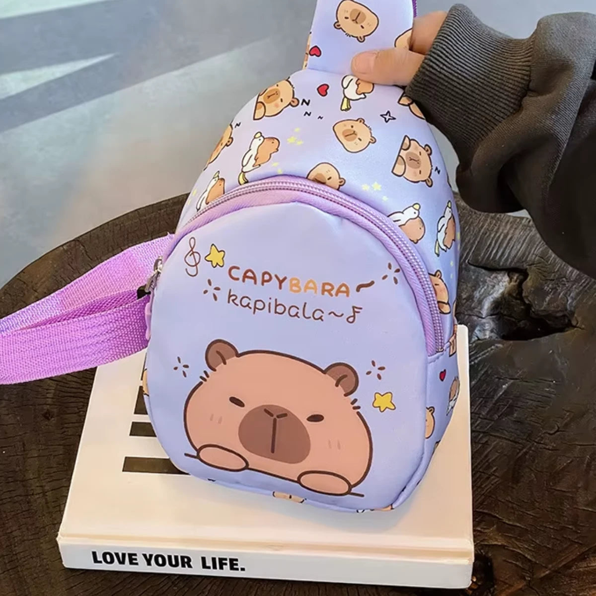 Bolso Kawaii Capibara Banano Viaje Bolsito Cute Capybara