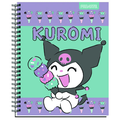 Cuadernos Universitarios Kuromi Pack 10 Unidades 100 hojas