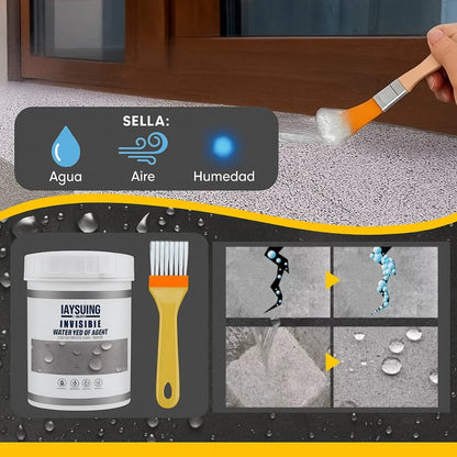 Sellador Tapagotera Adhesivo Impermeable Líquido 300g Techo Fugas Gris