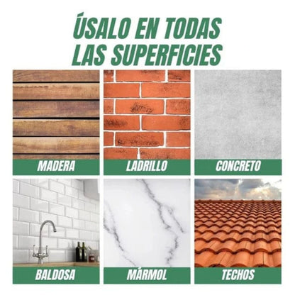 Sellador Tapagotera Adhesivo Impermeable Líquido 300g Techo Fugas Gris