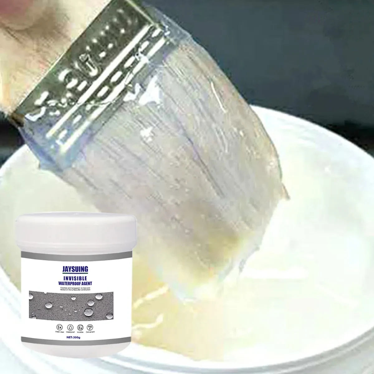 Sellador Tapagotera Adhesivo Impermeable Líquido 300g Techo Fugas Gris