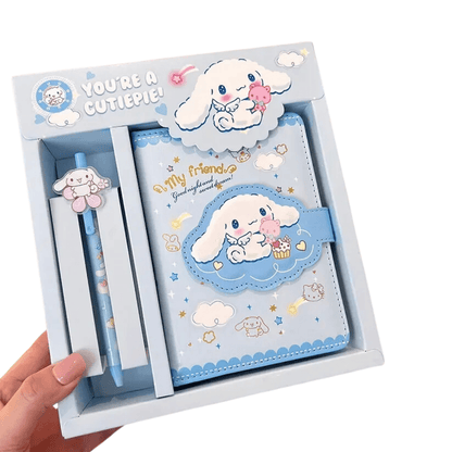 Libreta Kawaii Sanrio Cinnamoroll Diario De Vida Con Lápiz