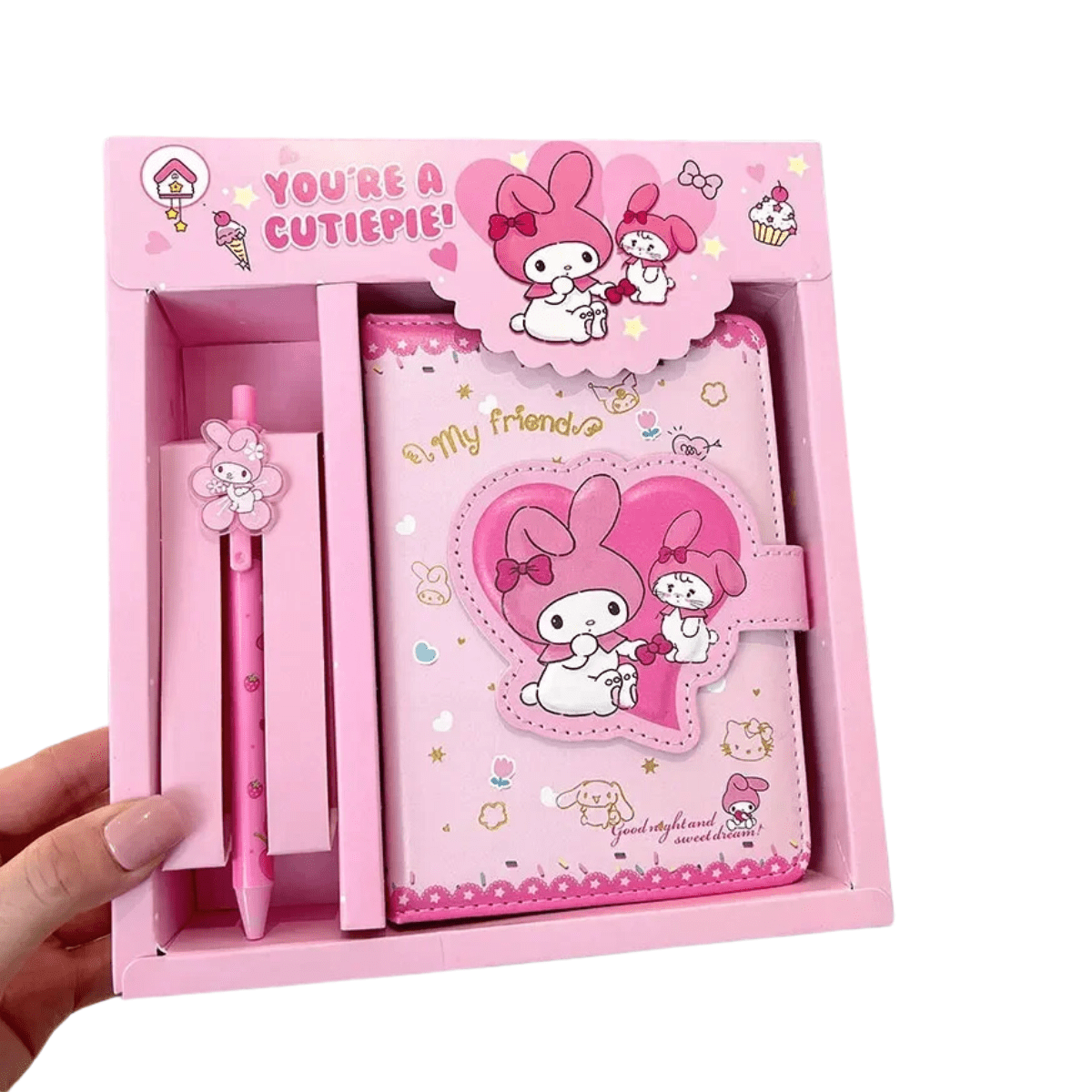 Libreta Kawaii Sanrio My Melody Diario De Vida Con Lápiz