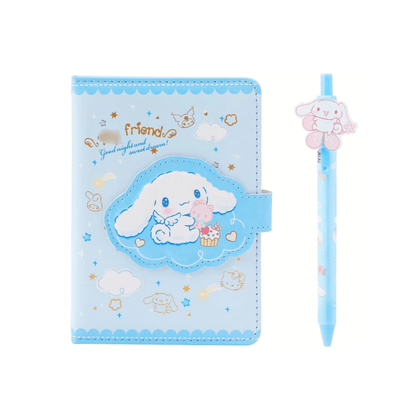 Libreta Kawaii Sanrio Cinnamoroll Diario De Vida Con Lápiz