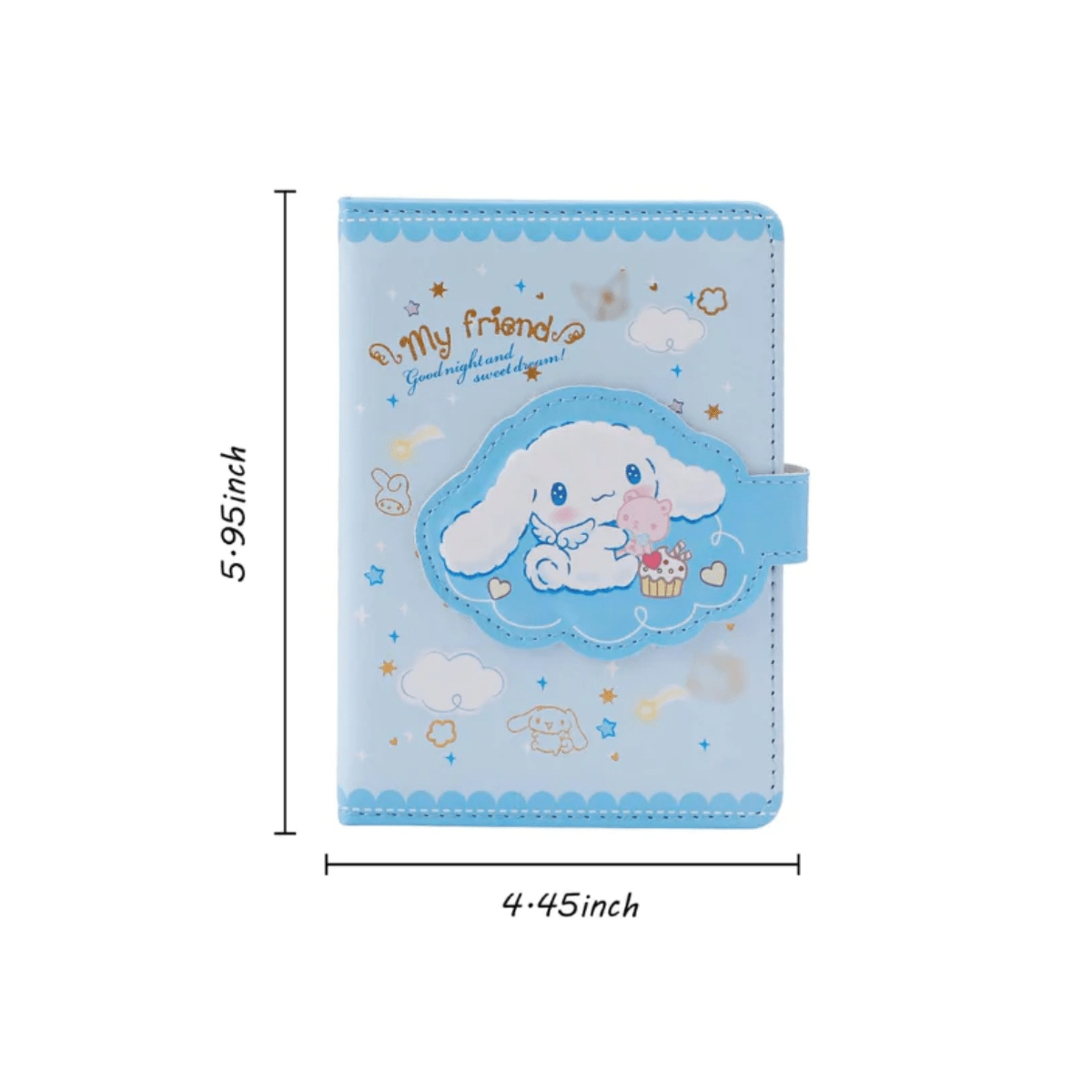 Libreta Kawaii Sanrio Cinnamoroll Diario De Vida Con Lápiz