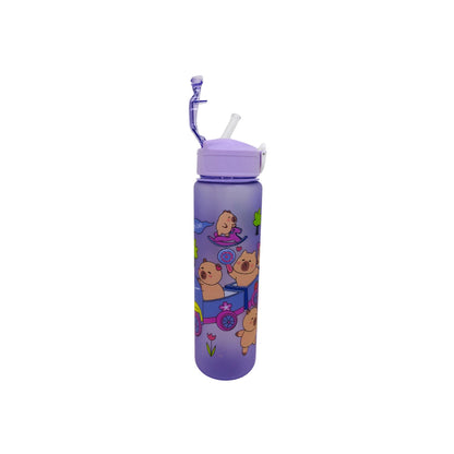Botella Portatil De Agua Capybara Kawaii 800ml Cute Capibara