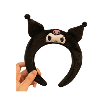 Cintillo Diadema Kawaii De Felpa Kuromi Sanrio