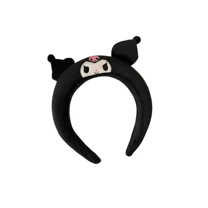 Cintillo Diadema Kawaii De Felpa Kuromi Sanrio