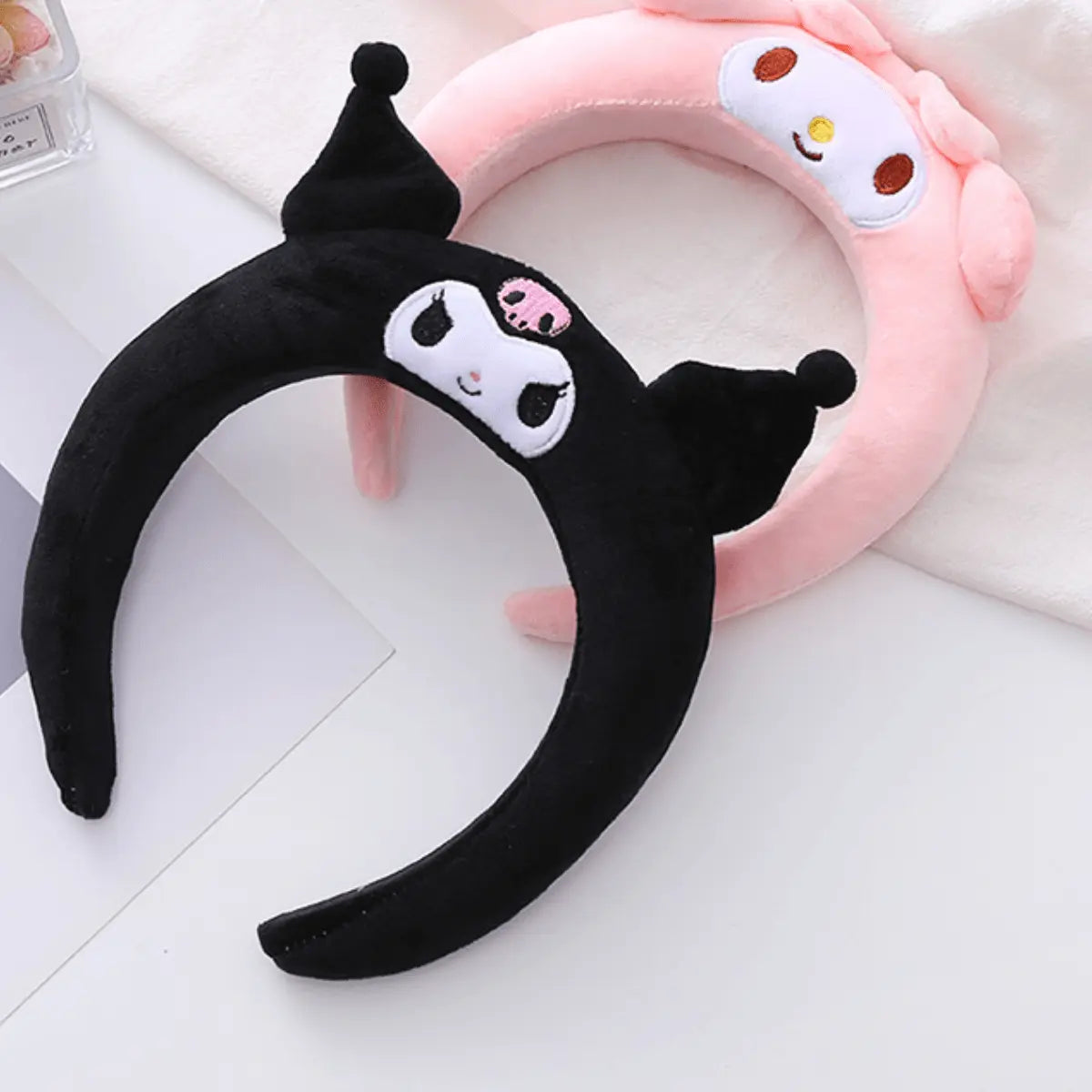 Cintillo Diadema Kawaii De Felpa Kuromi Sanrio