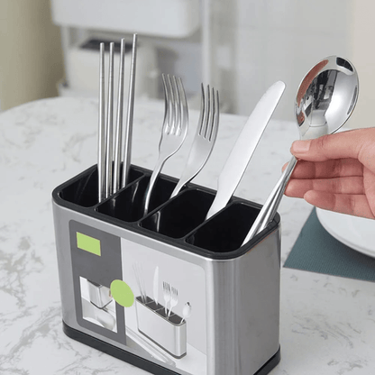 Organizador De Cubiertos De Acero Inoxidable Para Cocina