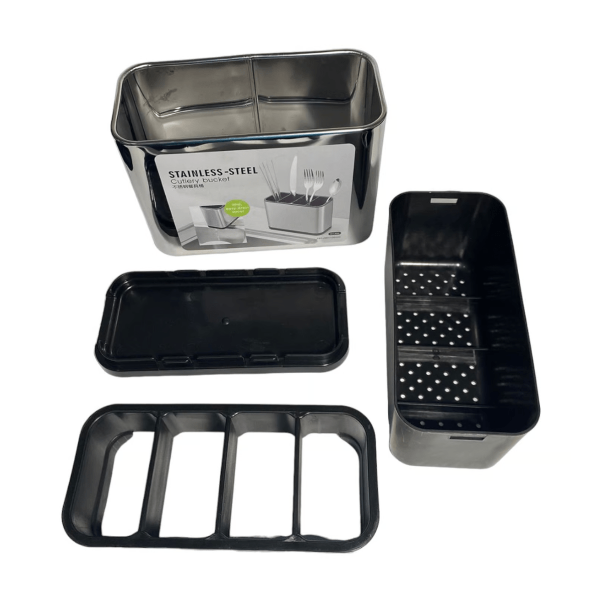 Organizador De Cubiertos De Acero Inoxidable Para Cocina