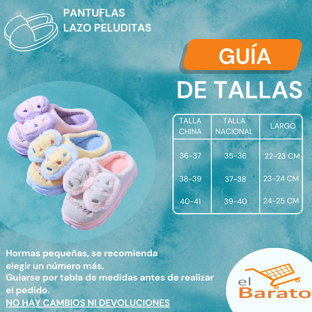 Pantuflas Lazo Con Felpa Interior Dama Cómodas Y Calentitas Verde